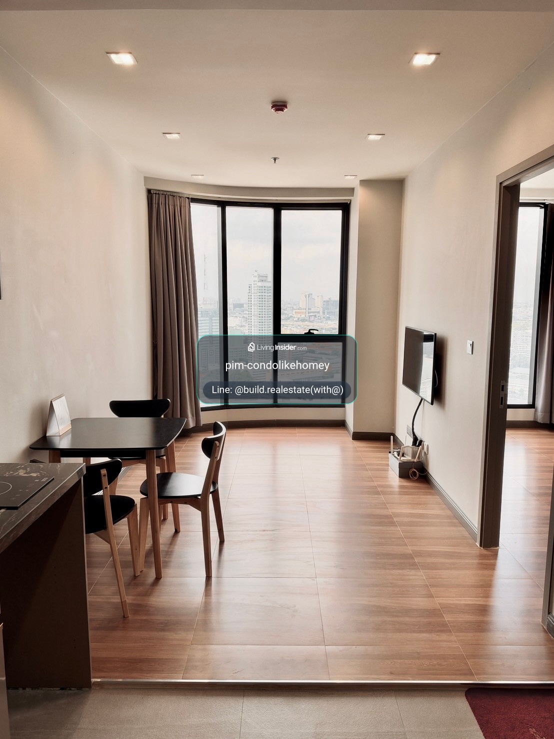 🔥ห้องมุม  Large 1-BR ใหญ่พิเศษ  : Ideo Q Victory - 10m. From BTS Victory Monument - Fully Furnished – รูปที่ 4