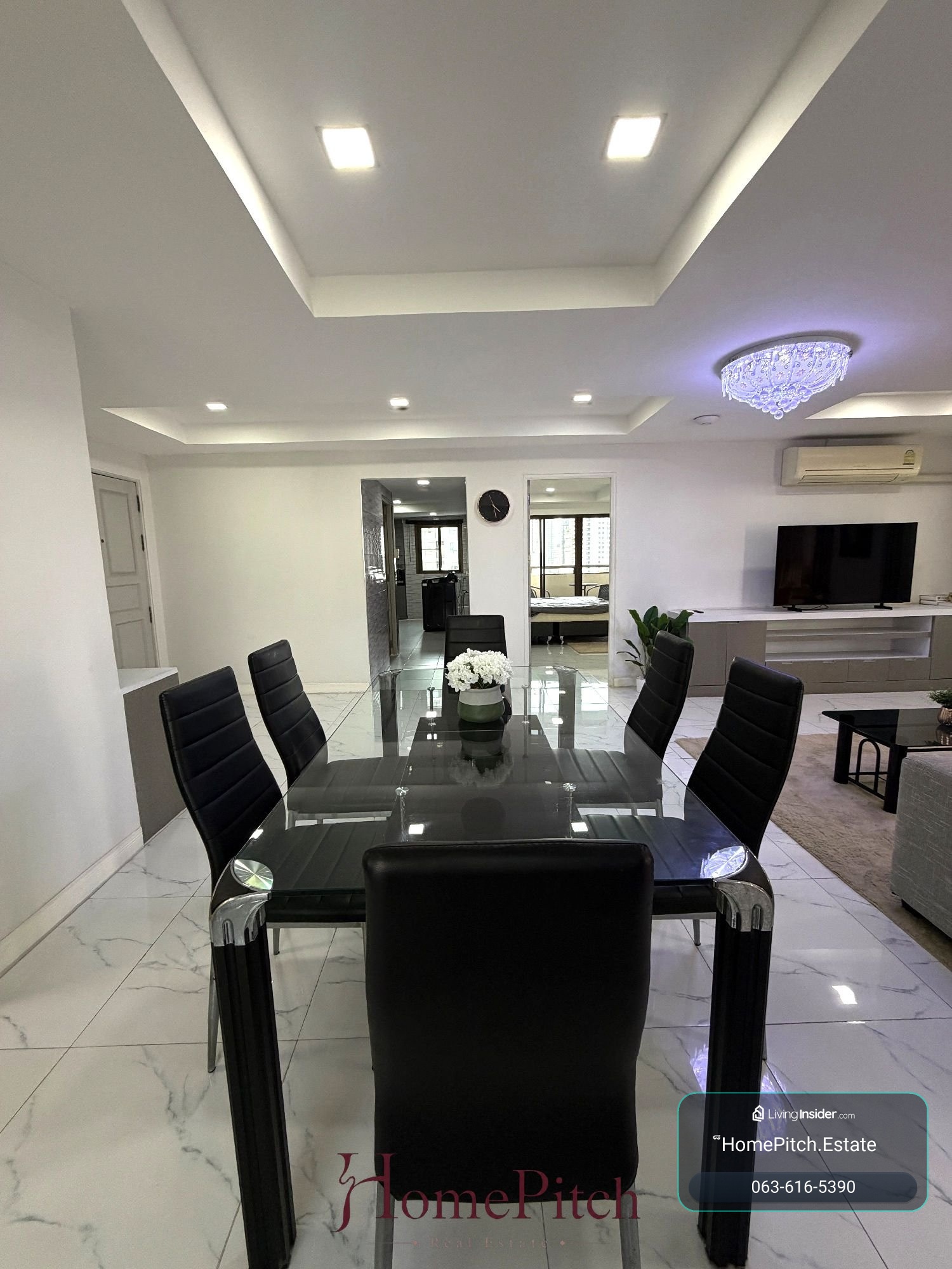 For rent, D. H. Grand Tower, 1 bedroom, 150 sq m., near BTS Phrom Phong, 55000 baht/month, appointment to view 063-616-5390. – รูปที่ 2