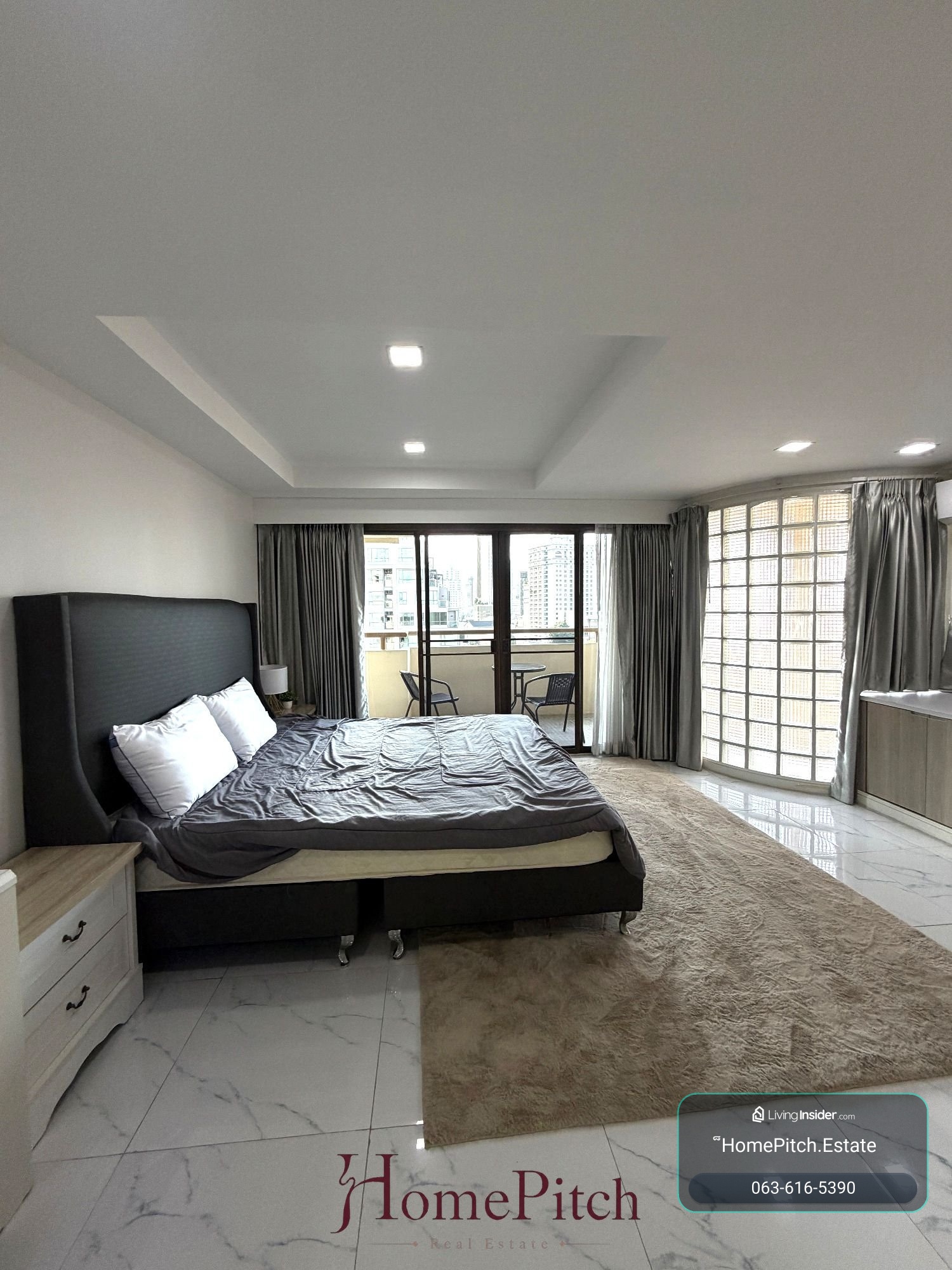 For rent, D. H. Grand Tower, 1 bedroom, 150 sq m., near BTS Phrom Phong, 55000 baht/month, appointment to view 063-616-5390. – รูปที่ 4
