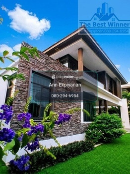 🚩⭐🍀  ให้เช่า บ้านมัณฑนา อ่อนนุช-วงแหวน 3 รีสอร์ทหรูส่วนตัว ติดถนนวงแหวน บนทำเลเด่นหน้าโครงการ  วิวสวน ใกล้สระน้ำ  เหนือกว่าความหรูหรา คือคุณค่าที่คุณคู่ควร  ฟรี 💥เฟอร์นิเจอร์ตามสั่ง✅ – รูปที่ 2