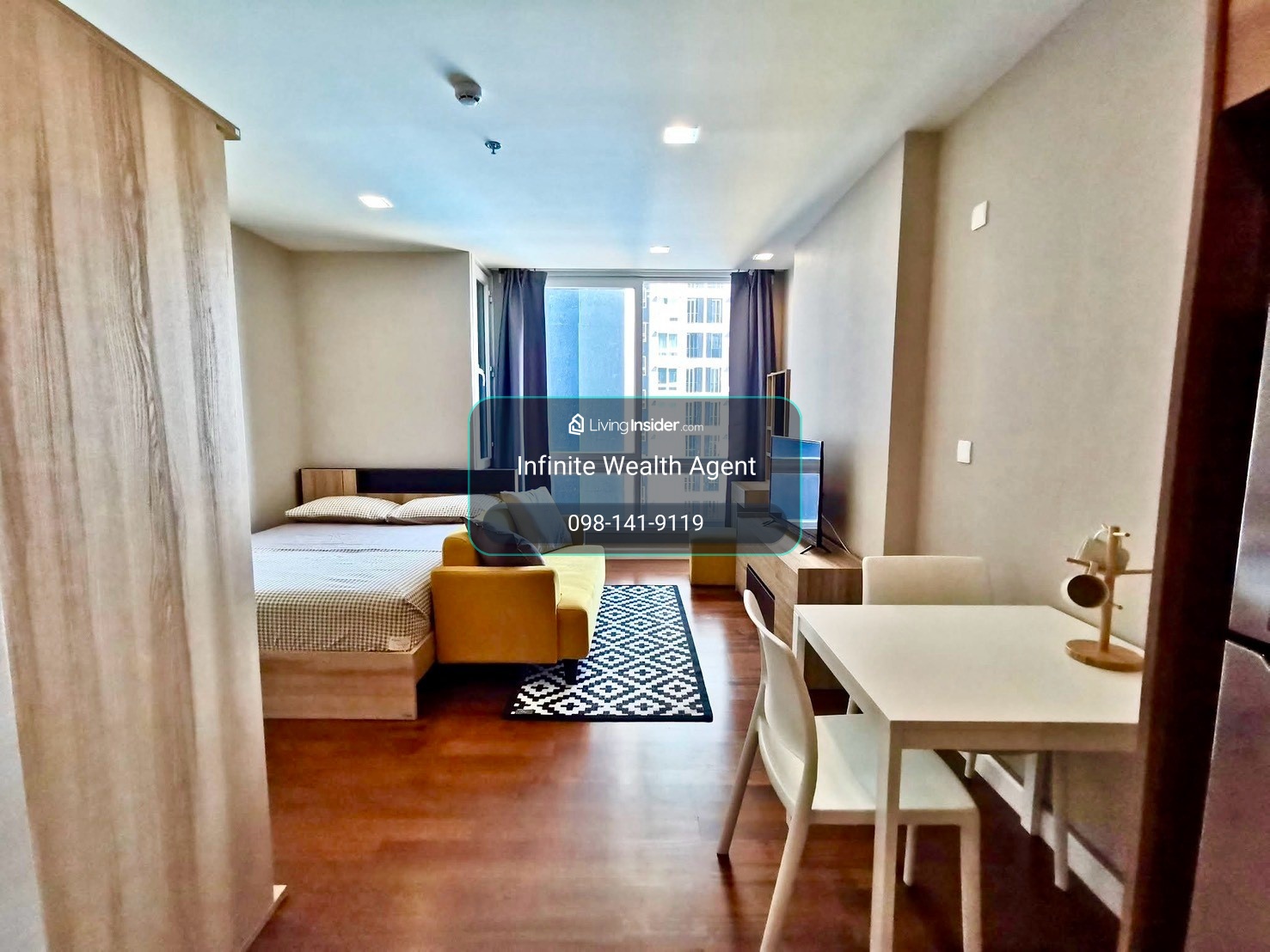 ✨ Airy Pool View Studio | The Metropolis Samrong • 0m to BTS/MRT Samrong • 28 sqm fully furnished • Move-in 1 Nov ⚡ Only 10k! Book now! – รูปที่ 3