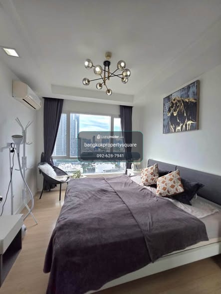 For Rent: Thru Thonglor 1 Bedroom 37 sqm, 16th Floor, Nice View, Fully Furnished, Free Wi-Fi, near BTS Thong Lo / MRT Phetchaburi - 19,500 THB – รูปที่ 3