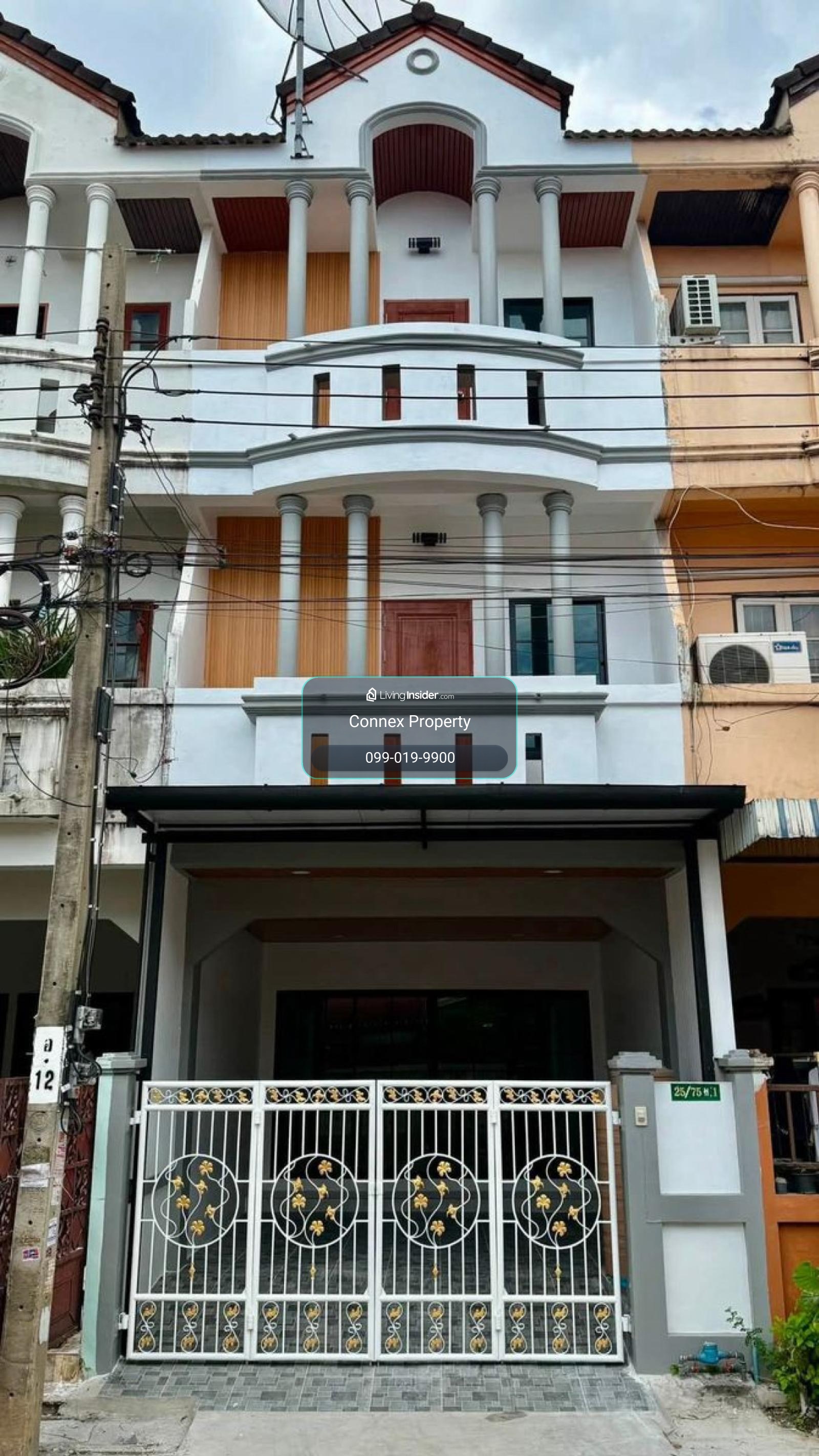 ขายทาวน์เฮาส์  3 ชั้น ซอยวัด ศรีประวัติ เข้าซอย 200 ม รีโนเวทใหม่ ปลายบาง บางกรวย นนทบุรี CX-180369 – รูปที่ 2