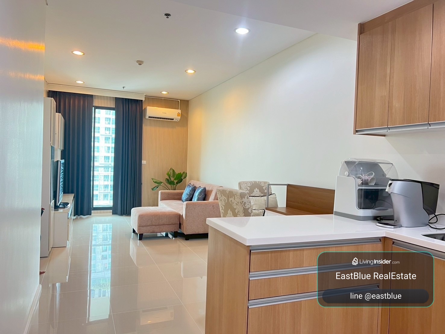 ให้เช่า Villa Asoke 1 นอน 48 ตร.ม. ใกล้ BTS อโศก 24,000/เดือน 0642748883 – รูปที่ 4