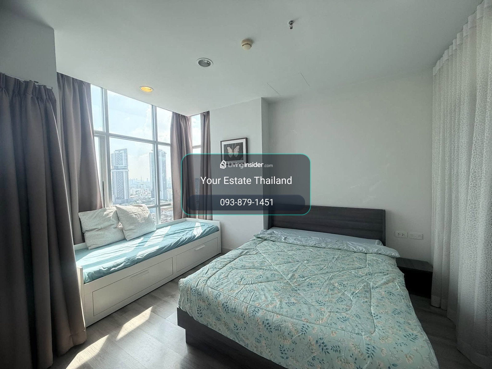  Centric Sathorn–Saint Louis คอนโด ห้องใหญ่ 42. ตรม. ห้องมุม ว่างพร้อมให้เช่า – รูปที่ 2