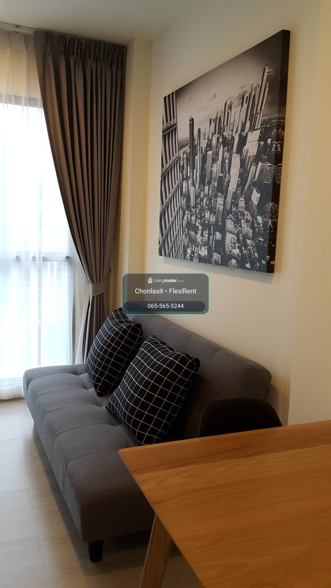 🏙️ 1 Bedroom จริง ไม่ใช่ห้องสตูดิโอ ชั้น 20 วิว G Tower และ Fortune Town | Rhythm Asoke 2 – รูปที่ 2