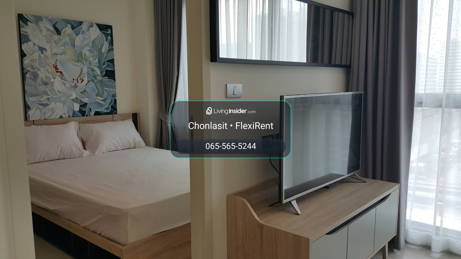 🏙️ 1 Bedroom จริง ไม่ใช่ห้องสตูดิโอ ชั้น 20 วิว G Tower และ Fortune Town | Rhythm Asoke 2 – รูปที่ 3