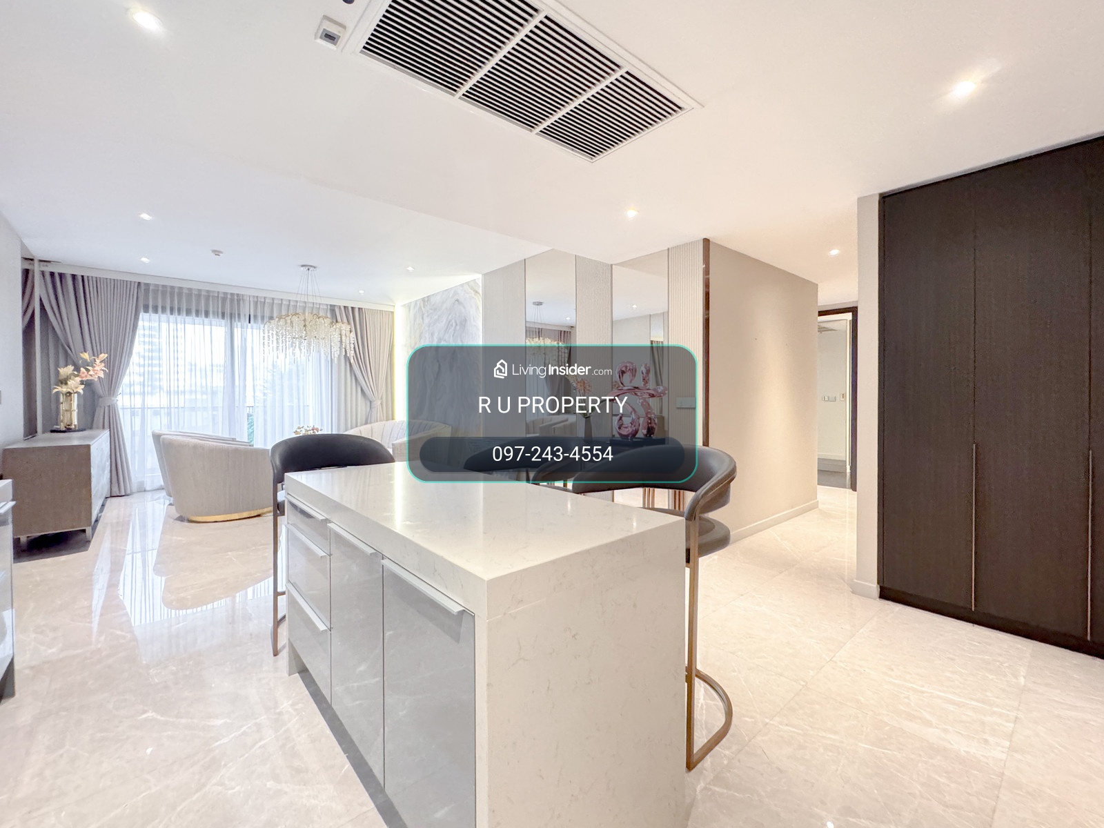 NIVATI RESIDENCE Thonglor 23 Rental Price 140,000 THB / Month 130.43 Sq.m. 2 Bedrooms Plus 3 Bathrooms 1 Living room *Minimum 1 Year Lease – รูปที่ 2
