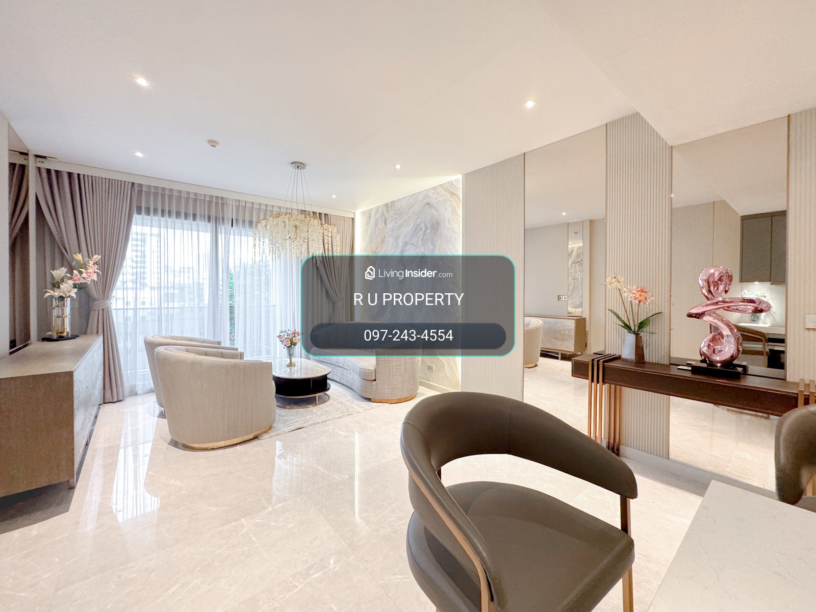 NIVATI RESIDENCE Thonglor 23 Rental Price 140,000 THB / Month 130.43 Sq.m. 2 Bedrooms Plus 3 Bathrooms 1 Living room *Minimum 1 Year Lease – รูปที่ 4