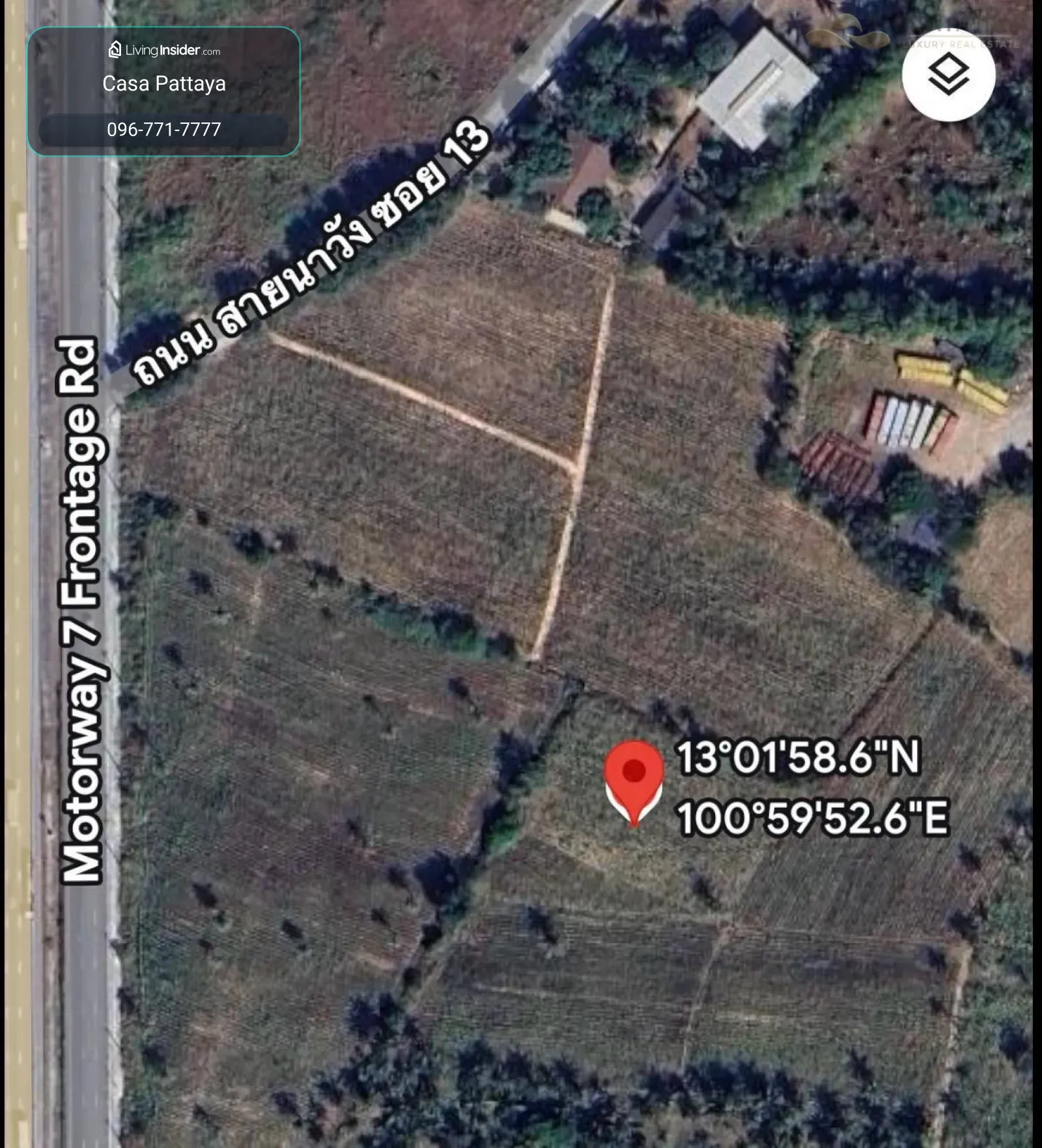 Prime 2-Rai Land for Sale in Takhian Tia – Adjacent to Pattaya Motorway Km.109 – รูปที่ 3
