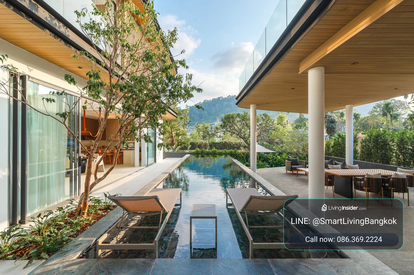 Luxury pool villa for sale Choeng Thale-Phuket (5 bedrooms, 631 sq m.) Wide space, mansion scale on 120 sq m of land, designed in harmony with nature. Near Laguna and Bang Tao Beach. – รูปที่ 2