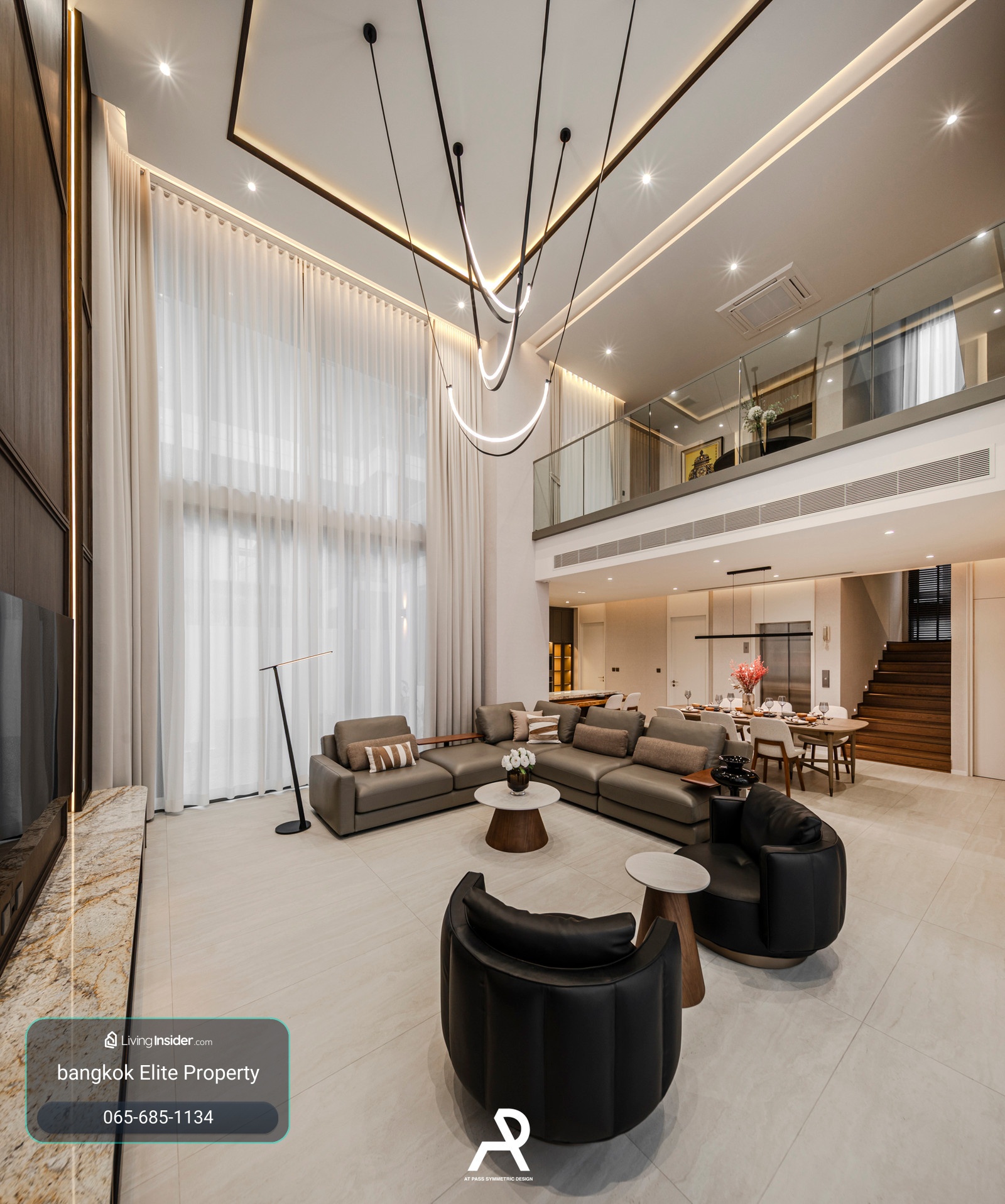Luxury house for rent, Hyde Park Garden Vibhavadi, next to Harrow International School. There is a private elevator in 4 bedrooms. – รูปที่ 4
