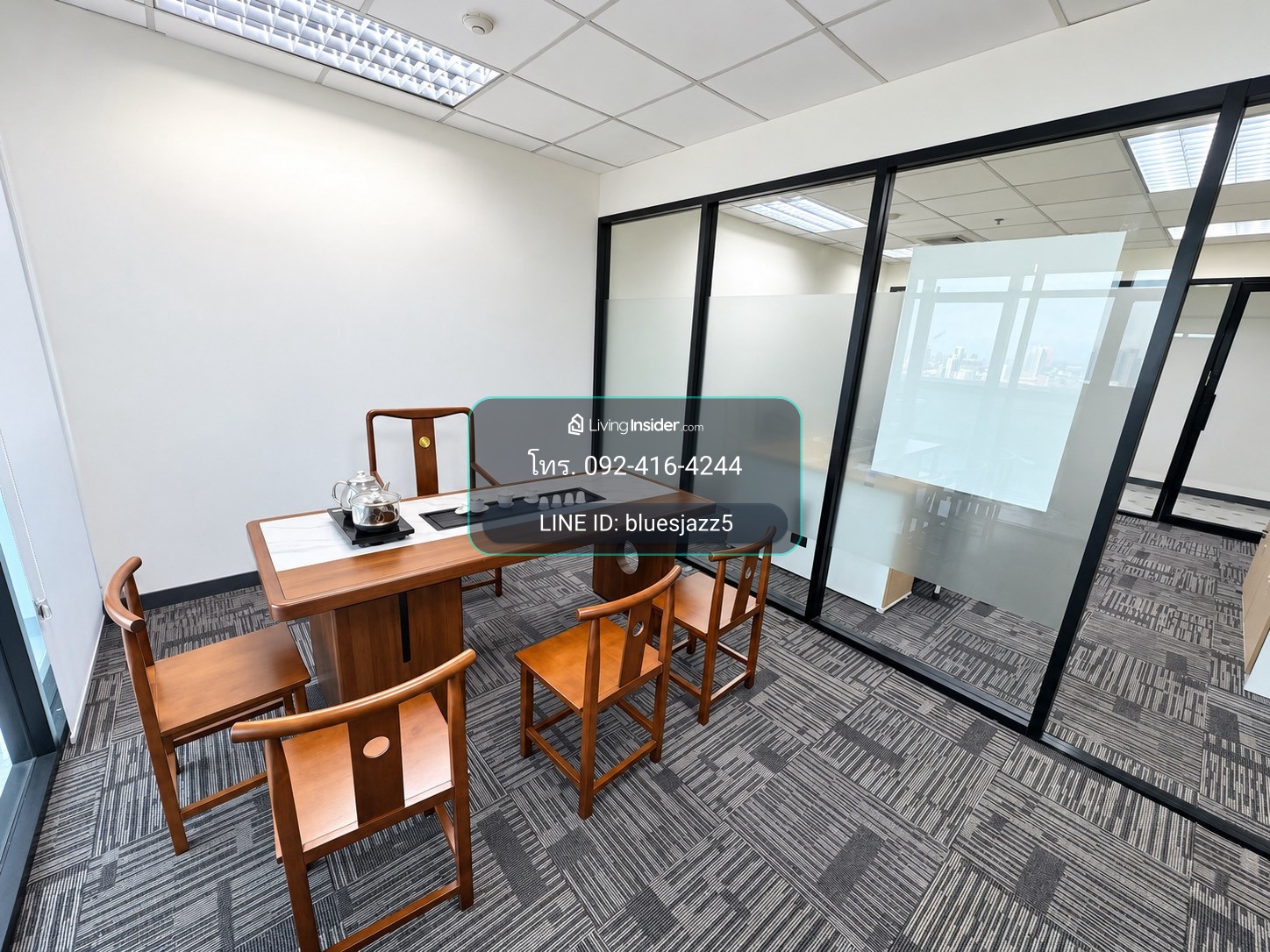 For RENT OK Space @KPN Tower Rama 9 41sqm Fully Furnished Serviced Office Near MRT Phra Ram 9 Central Rama 9 – รูปที่ 3