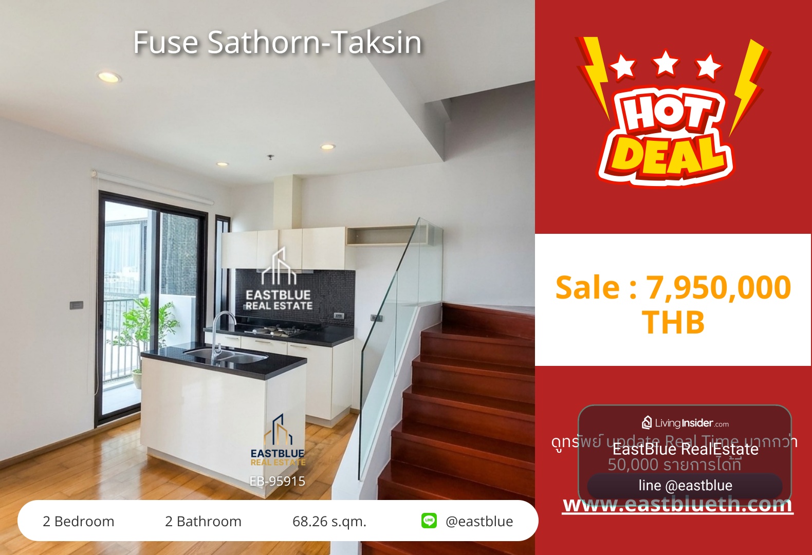 Fuse Sathorn-Taksin 2-Bed Condo Near BTS Wongwian Yai ✨ Rare Unit, Best Price! – รูปที่ 3