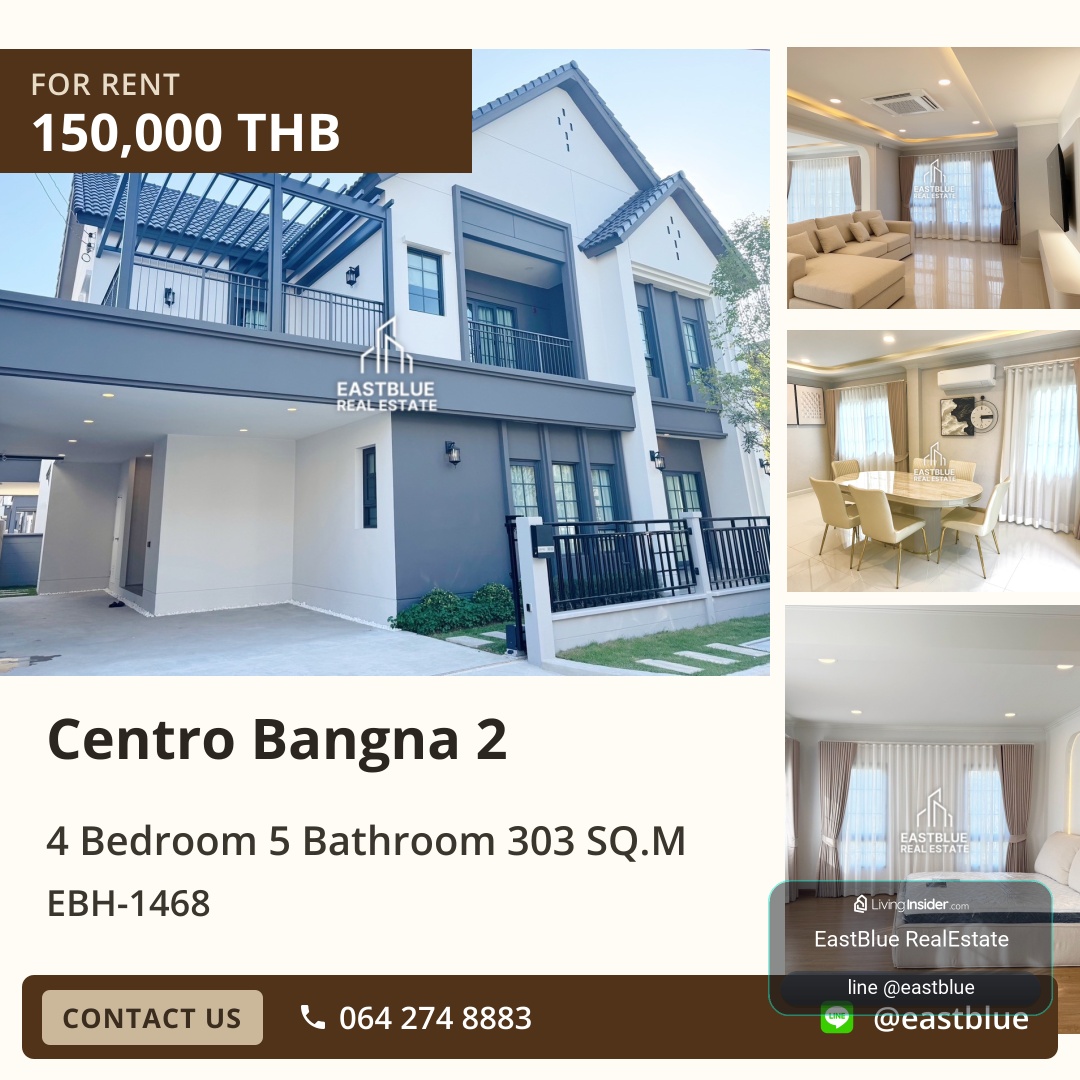 Rent a house at Centro Bangna 🏡 2 beds, 4 baths, great location! – รูปที่ 3