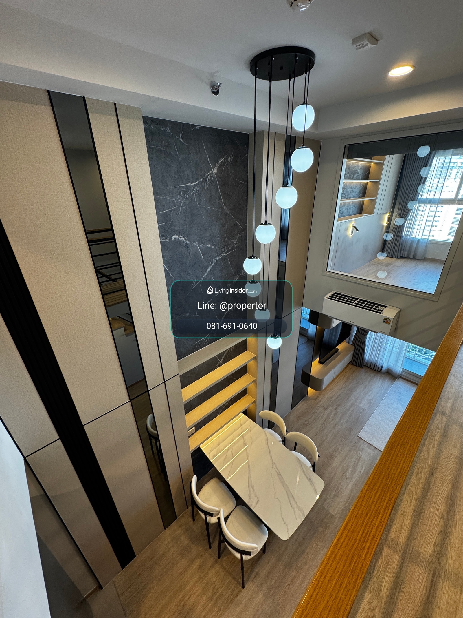 !!ว่างแล้ว!! 2 นอน 1 น้ำ แต่งสวย วิวสวนลุม (ออกแบบเป็น 1 bed + Office room) – รูปที่ 3