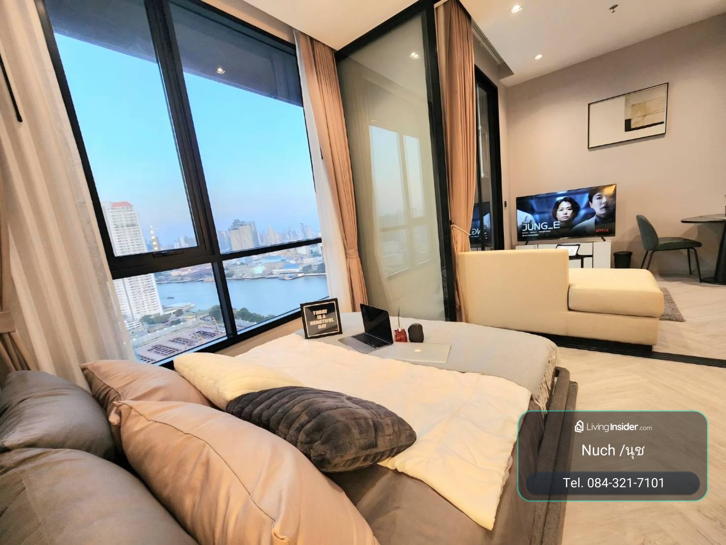 ใกล้ทางด่วนศรีรัช ใกล้ BTS กรุงธนบุรี คอนโดริมแม่น้ำเจ้าพระยา  – รูปที่ 2