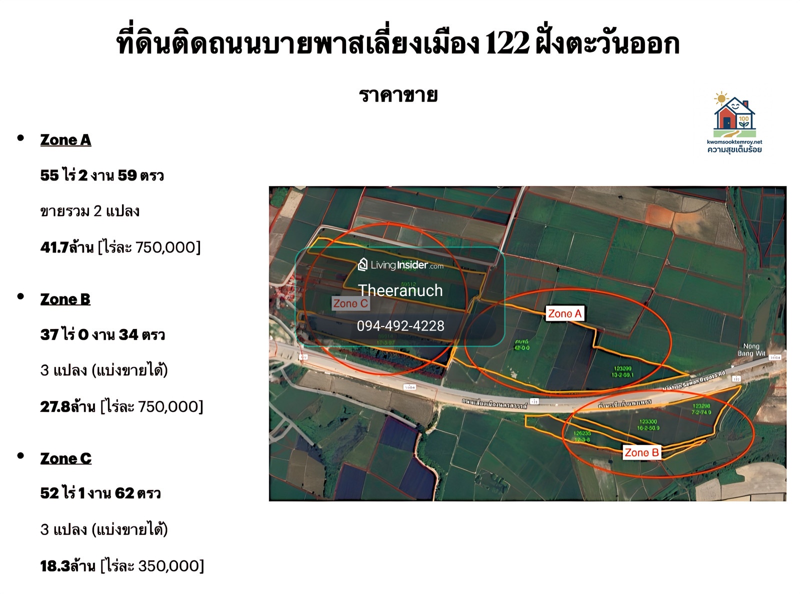 🔥 ขายที่ดินติดถนนบายพาสเลี่ยงเมืองนครสวรรค์ 122 (ฝั่งตะวันออก) แปลงใหญ่ 145 ไร่ ทำเลศักยภาพสูง รับอนาคตถนนเชื่อมครบลูปปี 2570! – รูปที่ 2