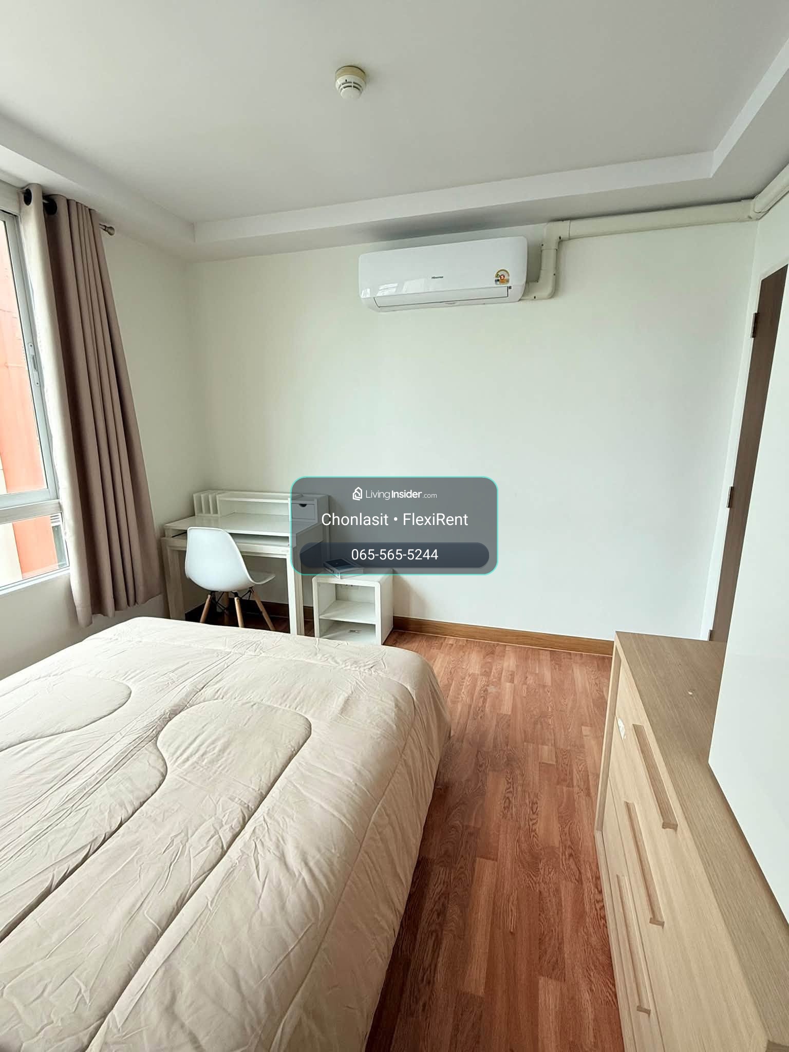 ✨ Corner room 64 sq m, 2 bedrooms, 2 bathrooms, with built-in display cabinet, hidden lights | Ivy Ratchada – รูปที่ 4