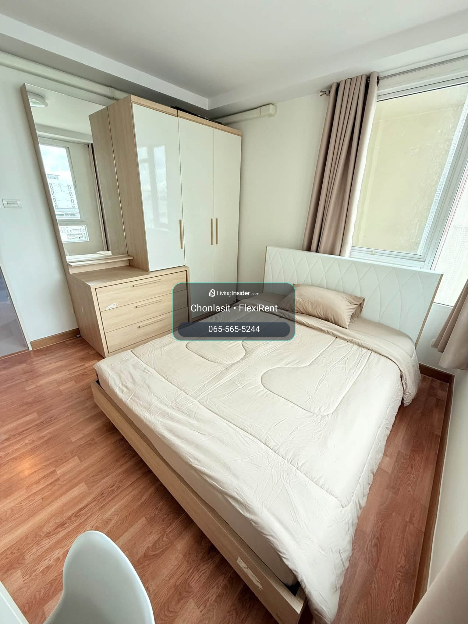 ✨ Corner room 64 sq m, 2 bedrooms, 2 bathrooms, with built-in display cabinet, hidden lights | Ivy Ratchada – รูปที่ 3
