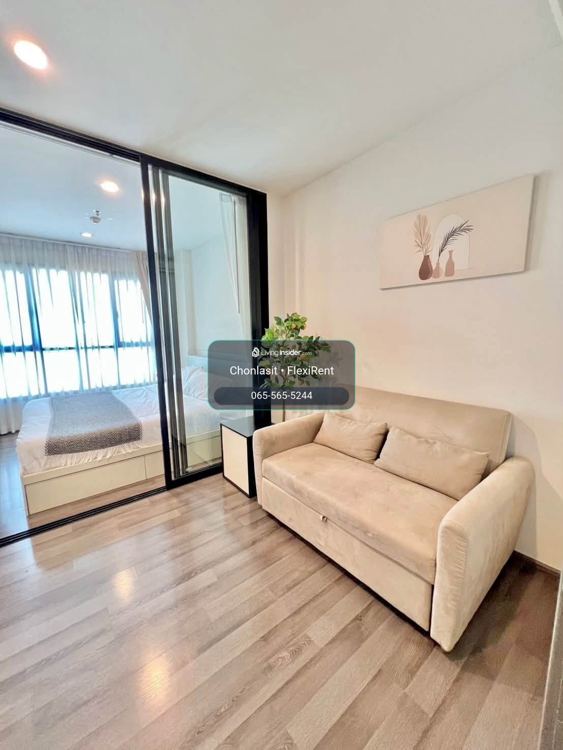🌇ให้เช่า–ขาย ห้อง Studio ชั้น 35 วิวฮาบิโตะ ทิศตะวันออก | The Base Park West – รูปที่ 3