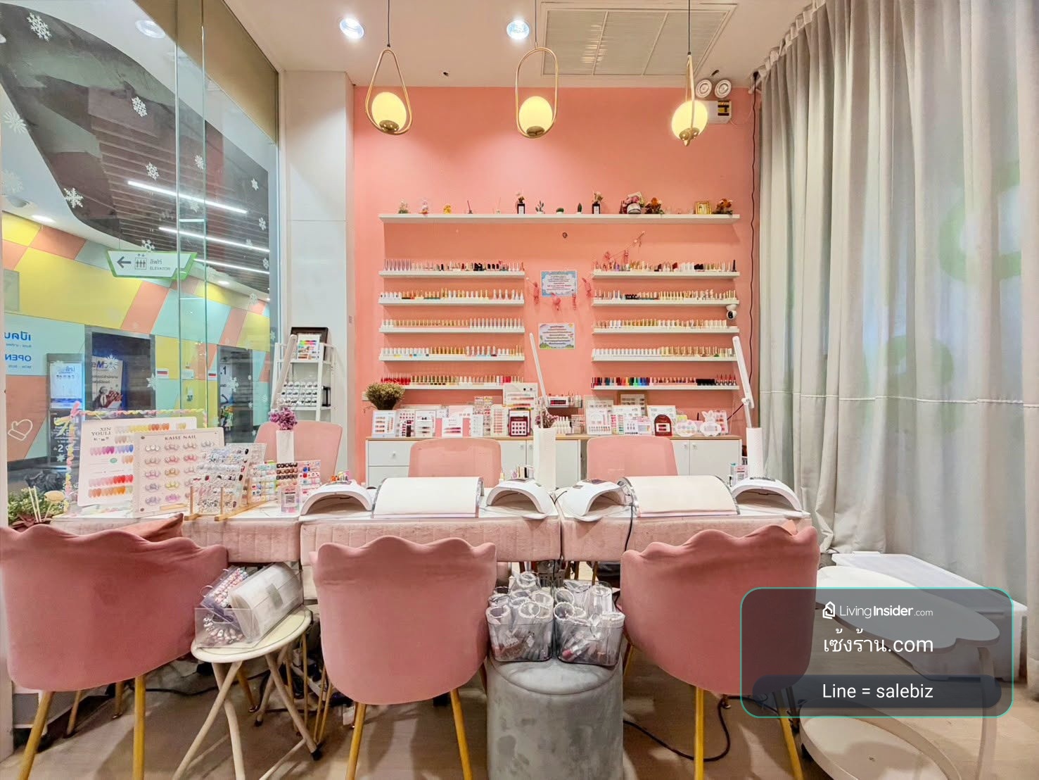 Nail salon for rent in Robinson Srisamarn, in front of the entrance, convenient to travel, has parking. – รูปที่ 3