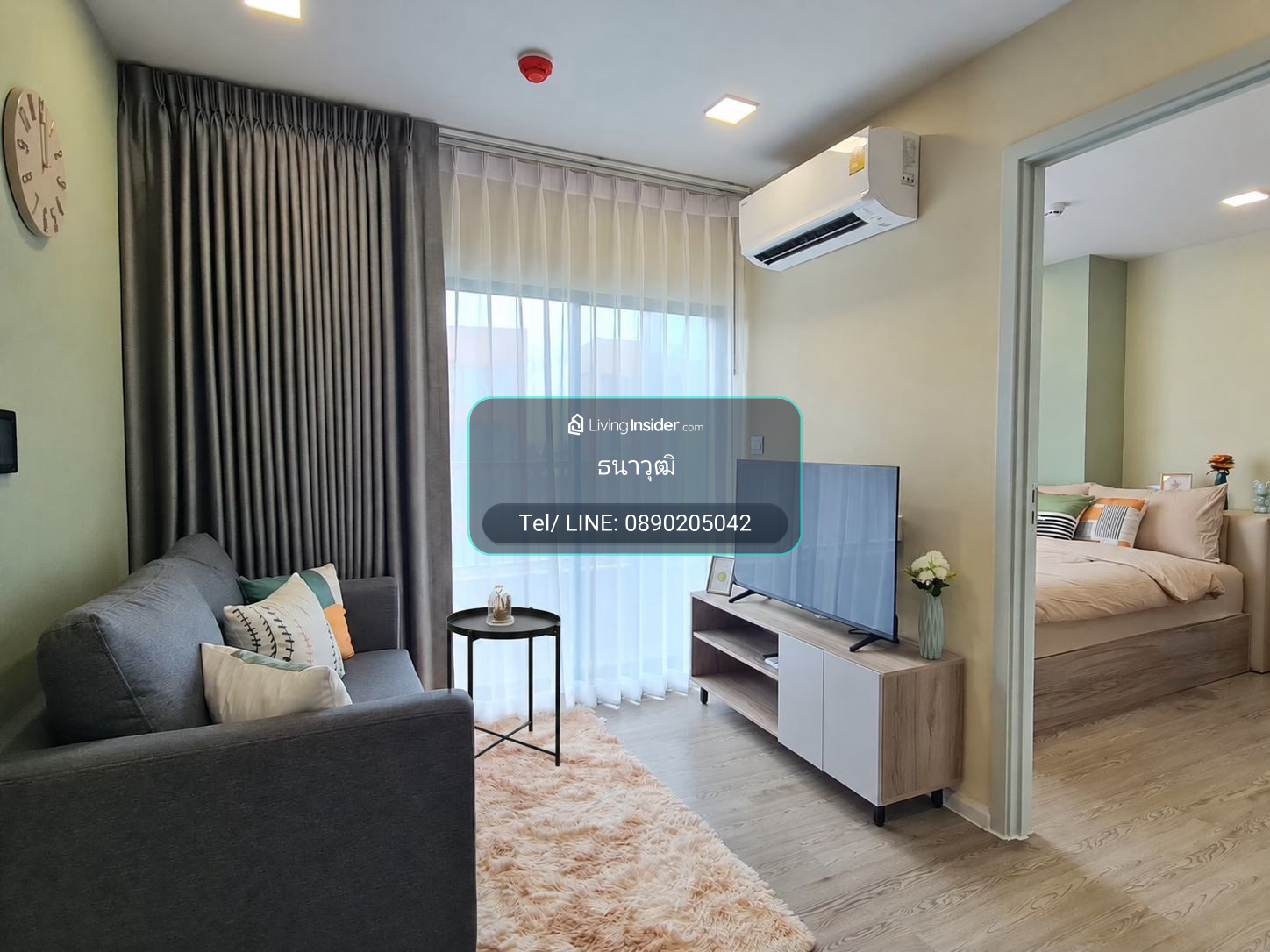 () For rent Kave Colony, Building D, 7th floor, swimming pool view, Rare item!! – รูปที่ 3