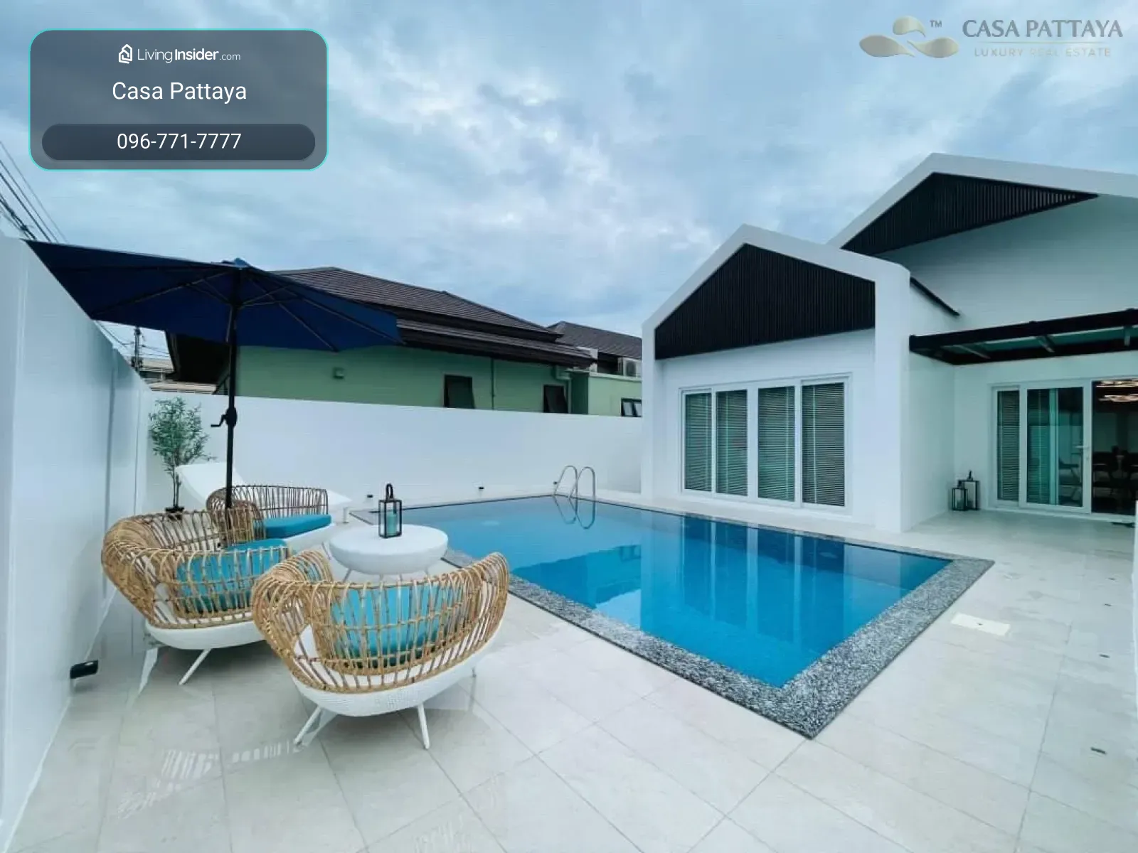 Pet-Friendly Pool Villa for Rent at Casa Jomtien Village, Near Jomtien Beach – รูปที่ 2