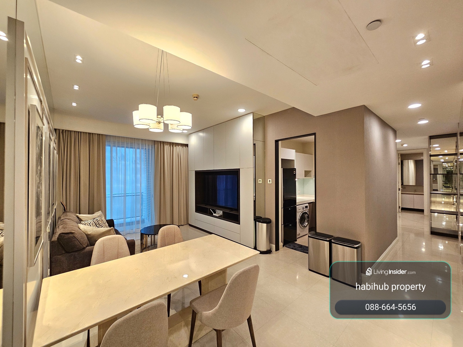 🏠✨ Q Lang Suan (Q Lang Suan) | Condo for rent, 2 bedrooms (HBH-TB-408) – รูปที่ 2