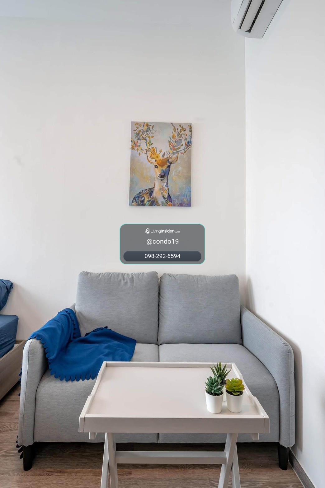 Knightsbridge Prime Onnut (Knightsbridge Prime Onnut) Studio room, size 23 square meters, available room, ready to move in. The room is decorated with furniture. electrical appliance There is a washing machine. – รูปที่ 4