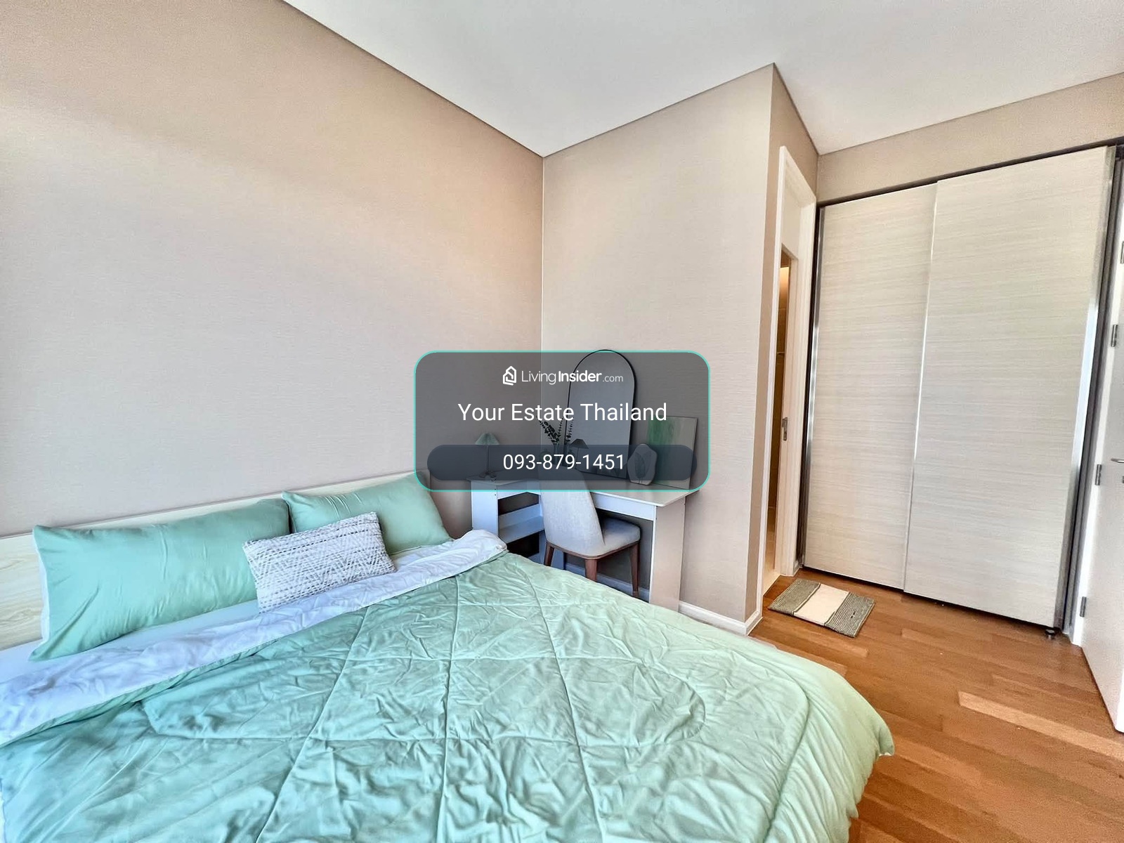 The Saint Residences คอนโด ห้องใหม่ตกแต่งสวย ห้องใหญ่ 44 ตรม. โล่งสบาย ว่างพร้อมให้เช่า – รูปที่ 2