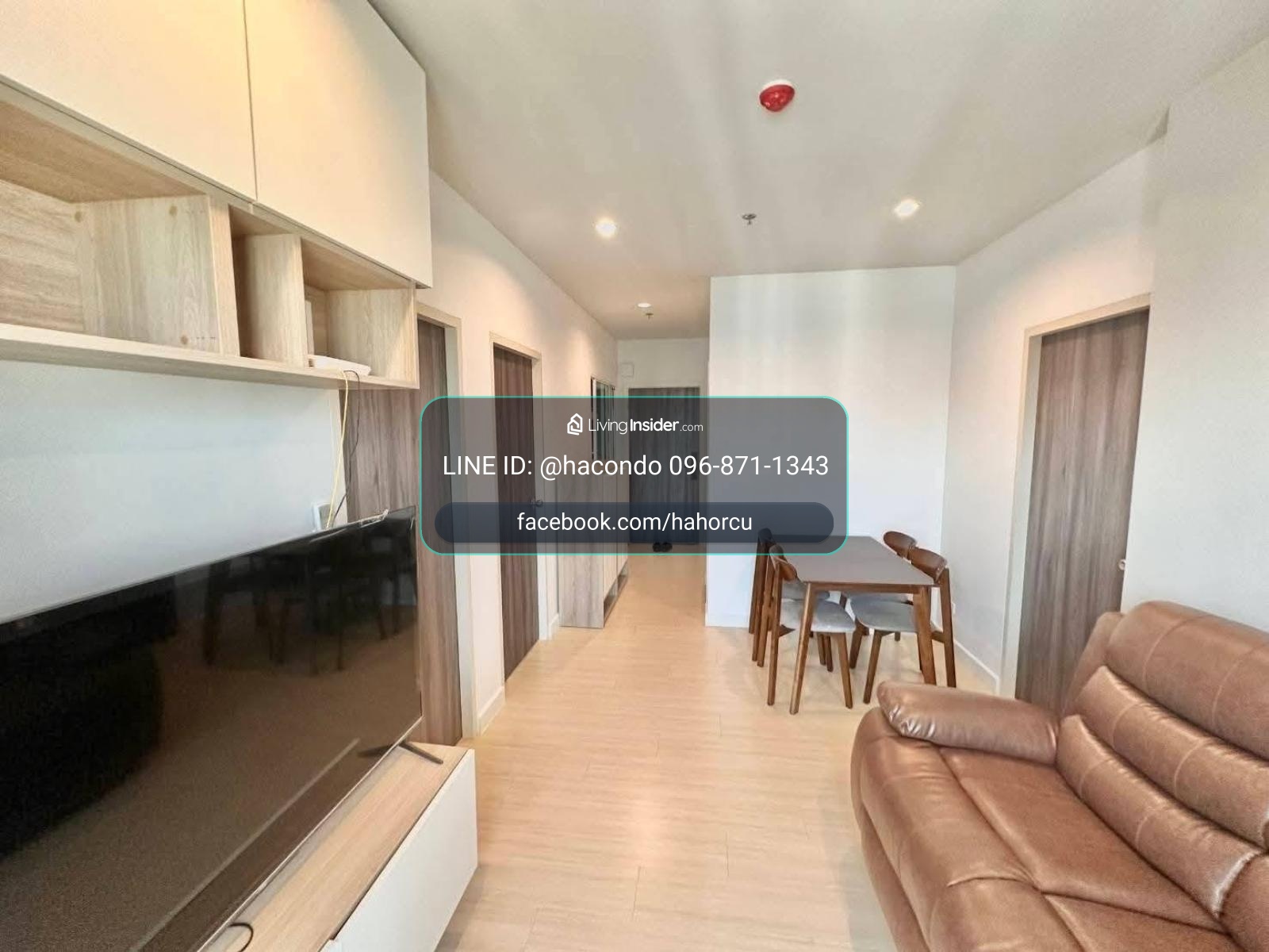 Metro Sky Wutthakat【𝐑𝐄𝐍𝐓】🔥ห้องกว้างฟังก์ชันครบ โทนไม้อบอุ่น โซฟาหนังนุ่มนั่งสบาย🔥 ติดต่อไลน์ไอดี: @hacondo – รูปที่ 2