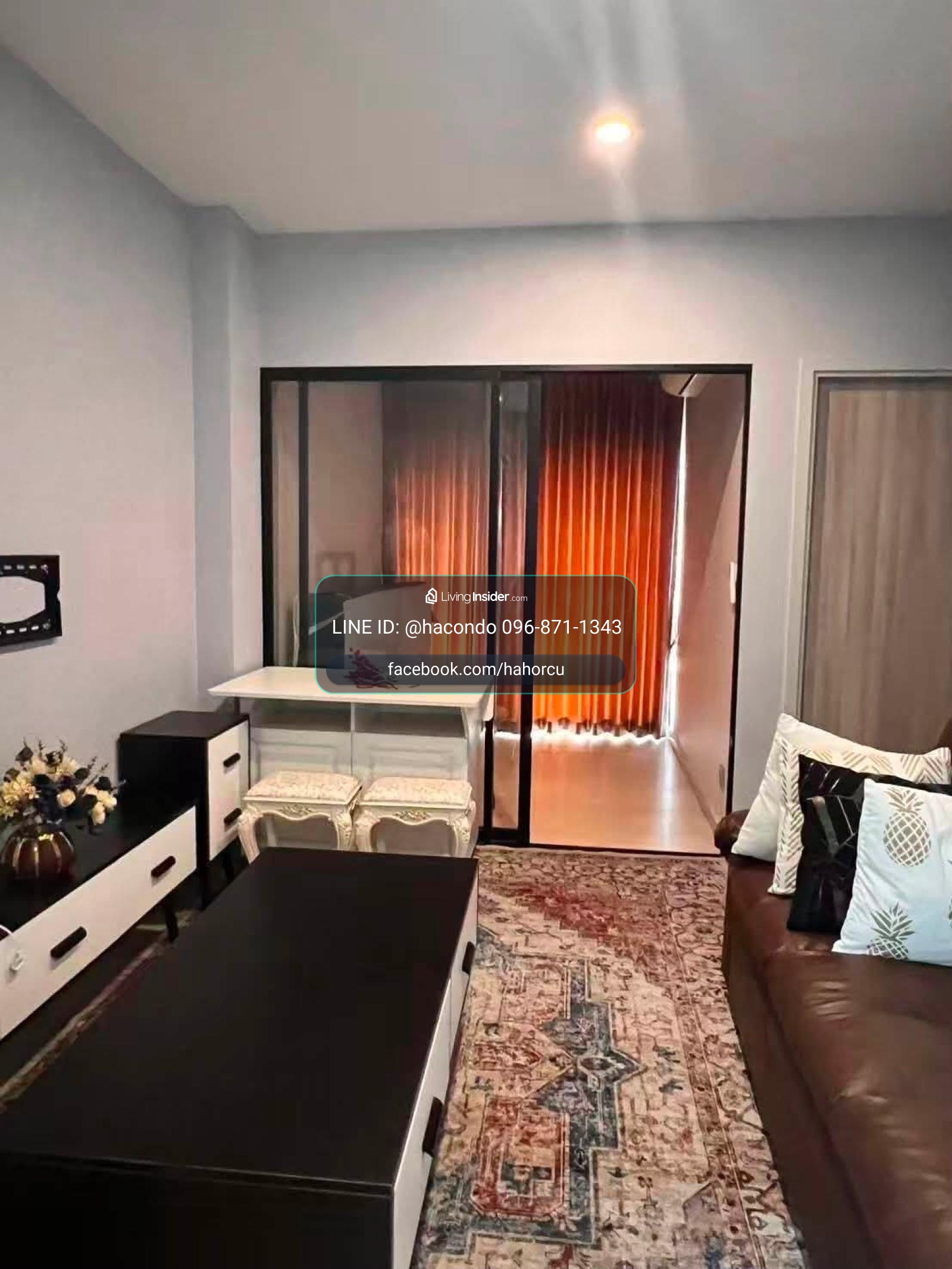 Knightsbridge Prime Sathorn【𝐑𝐄𝐍𝐓】🔥ห้องแต่งสวยวินเทจ โซฟาหนังนุ่ม พรมลายคลาสสิก ตู้บิ้วอินจุใจ🔥 ติดต่อไลน์ไอดี: @hacondo – รูปที่ 2
