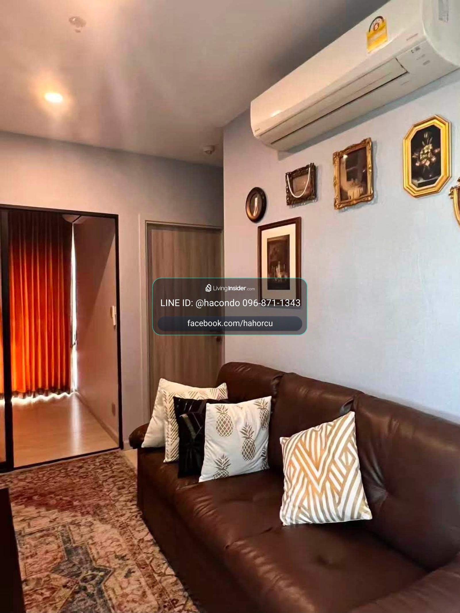 Knightsbridge Prime Sathorn【𝐑𝐄𝐍𝐓】🔥ห้องแต่งสวยวินเทจ โซฟาหนังนุ่ม พรมลายคลาสสิก ตู้บิ้วอินจุใจ🔥 ติดต่อไลน์ไอดี: @hacondo – รูปที่ 4