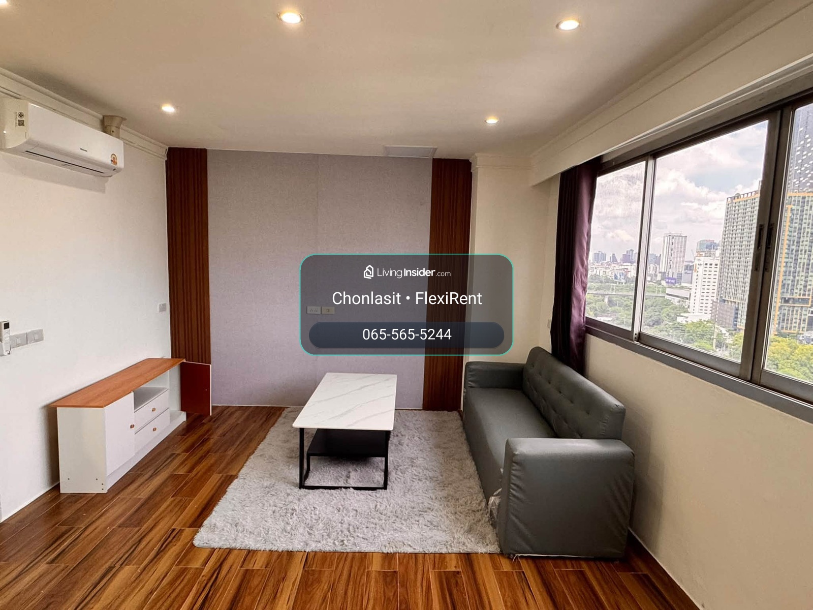 🏙️ Bangkok city view, 20th floor | 50 sq m. Short-term rental starting from 1 month | Sukhumvit Soi 1 – รูปที่ 2