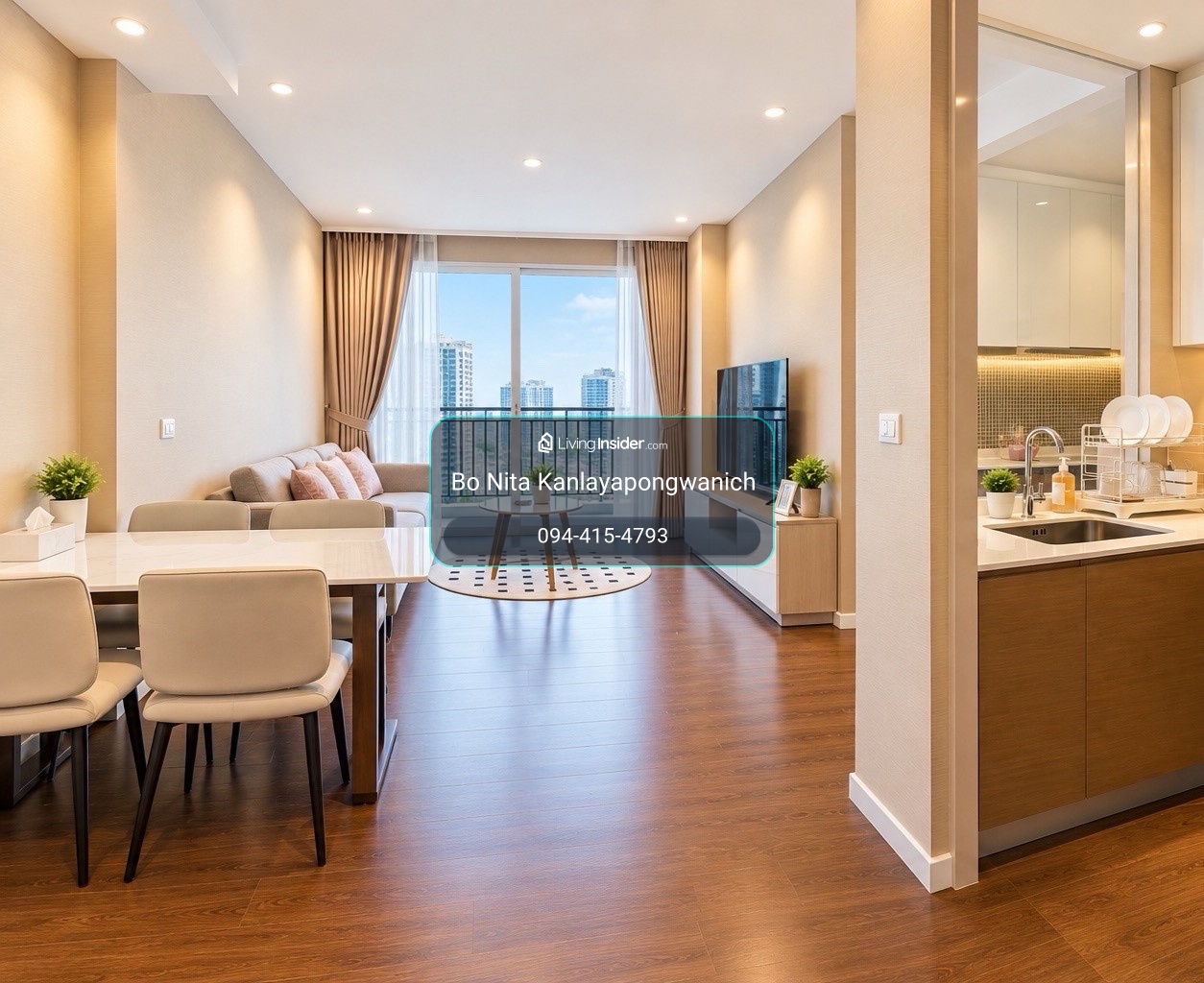 ✨ ให้เช่า THE SAINT RESIDENCES | 2 ห้องนอน | 33,000 บาท/เดือน | แต่งสวย เฟอร์นิเจอร์ครบ พร้อมเข้าอยู่ – รูปที่ 4