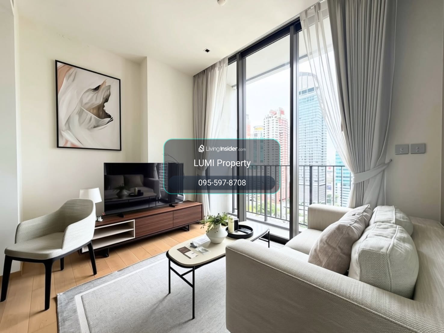 For Rent: 🏙️28 Chidlom – 1BR, 39 SQM, Fully Furnished – รูปที่ 2