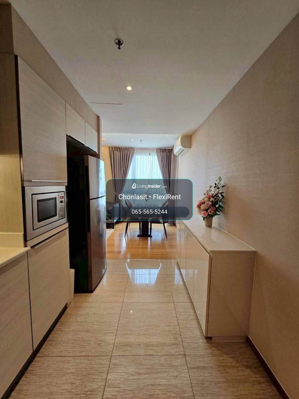 🏙️ ห้องใหญ่ 60 ตร.ม. ชั้น 19 | 2 ห้องนอน 2 ห้องน้ำ ใกล้ BTS พร้อมพงษ์ | H Sukhumvit 43 – รูปที่ 2