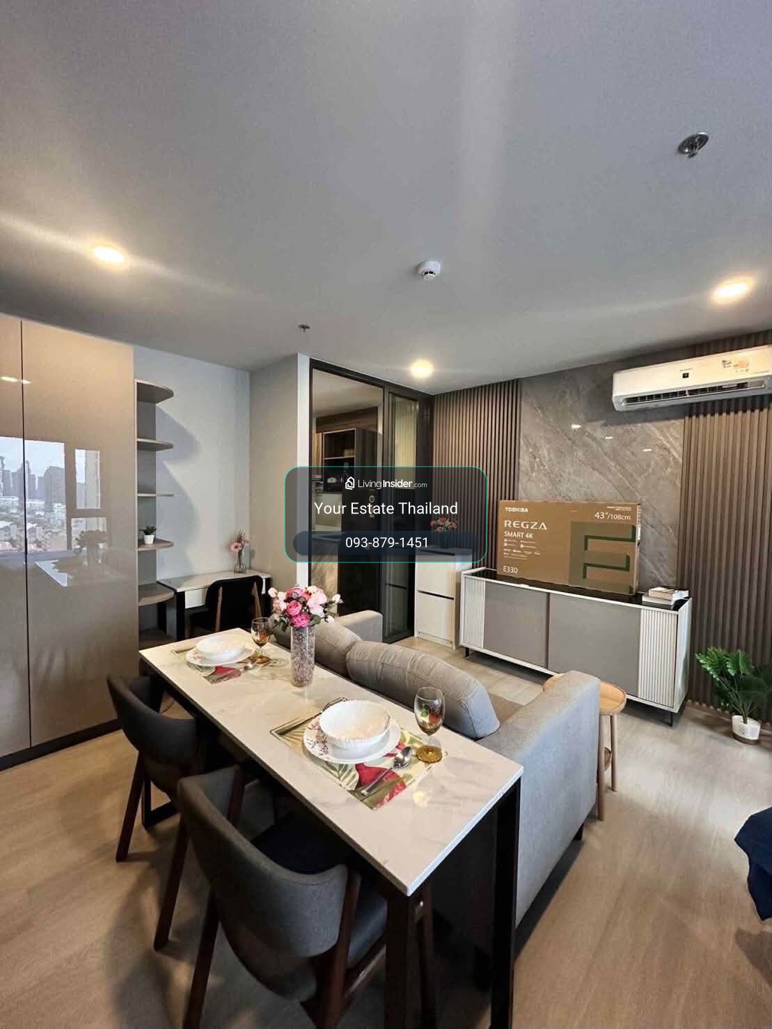 Aspire Onnut Station condo, studio room, beautiful new room, fully furnished. Vacant and ready for rent – รูปที่ 4