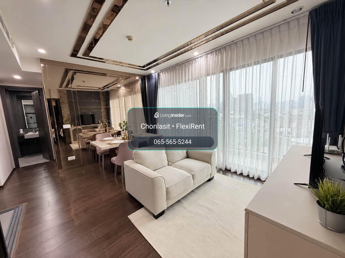🏙️ ห้องใหญ่ 65.5 ตร.ม. | 2 ห้องนอน ชั้น 12A | C Ekkamai – รูปที่ 3