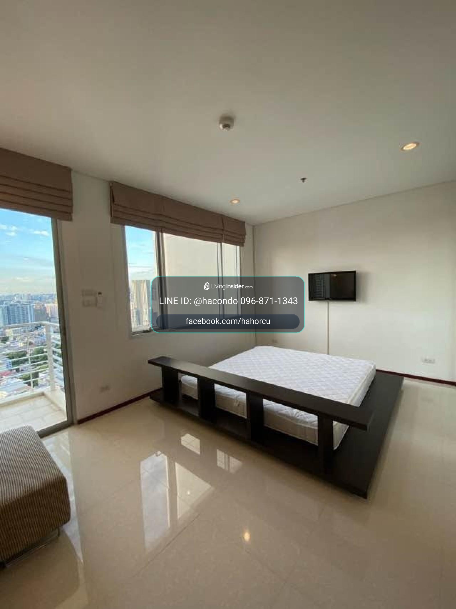 Villa Sathorn【𝐑𝐄𝐍𝐓】🔥ห้องโปร่งสบาย เตียงโมเดิร์น โซฟาเข้ามุม พร้อมระเบียงวิวเมืองโล่ง🔥 ติดต่อไลน์ไอดี: @hacondo – รูปที่ 4