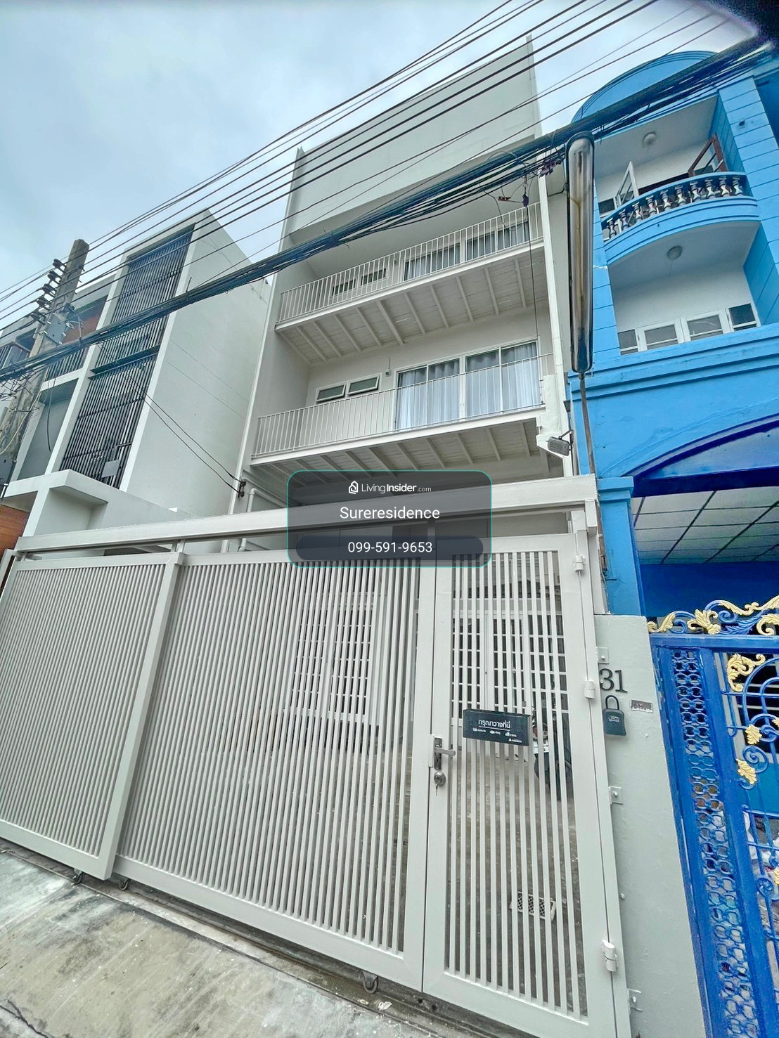 HK0056♛♚โฮมออฟฟิศ ให้เช่า𝓼ขาย 4 ห้องนอน⚝สุทธิสาร♜MRT สุทธิสาร∞099-5919653,065-9423251▚Line@743uyyqu – รูปที่ 2