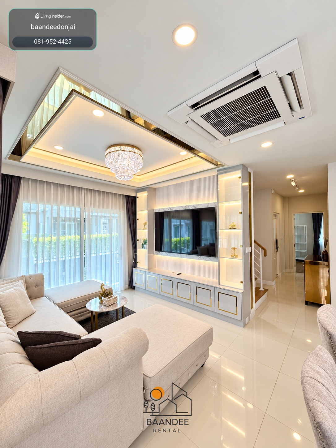 For rent, Centro Phahon Vibhavadi 2, 190 sq m, 4 bedrooms, 3 bathrooms, with furniture. – รูปที่ 2