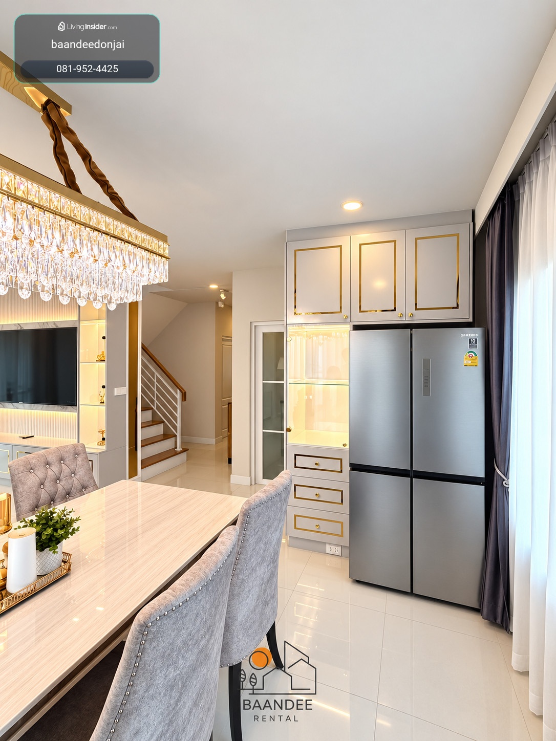 For rent, Centro Phahon Vibhavadi 2, 190 sq m, 4 bedrooms, 3 bathrooms, with furniture. – รูปที่ 4
