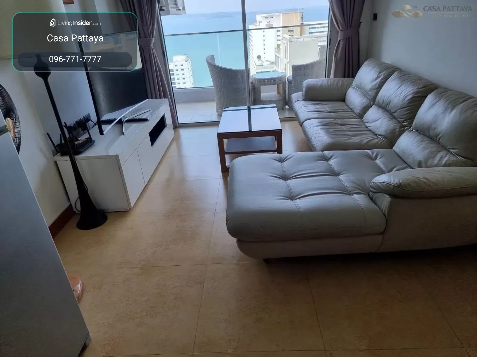 Condo for Rent: The Cliff Residence, Pratumnak Hill – High Floor – รูปที่ 3