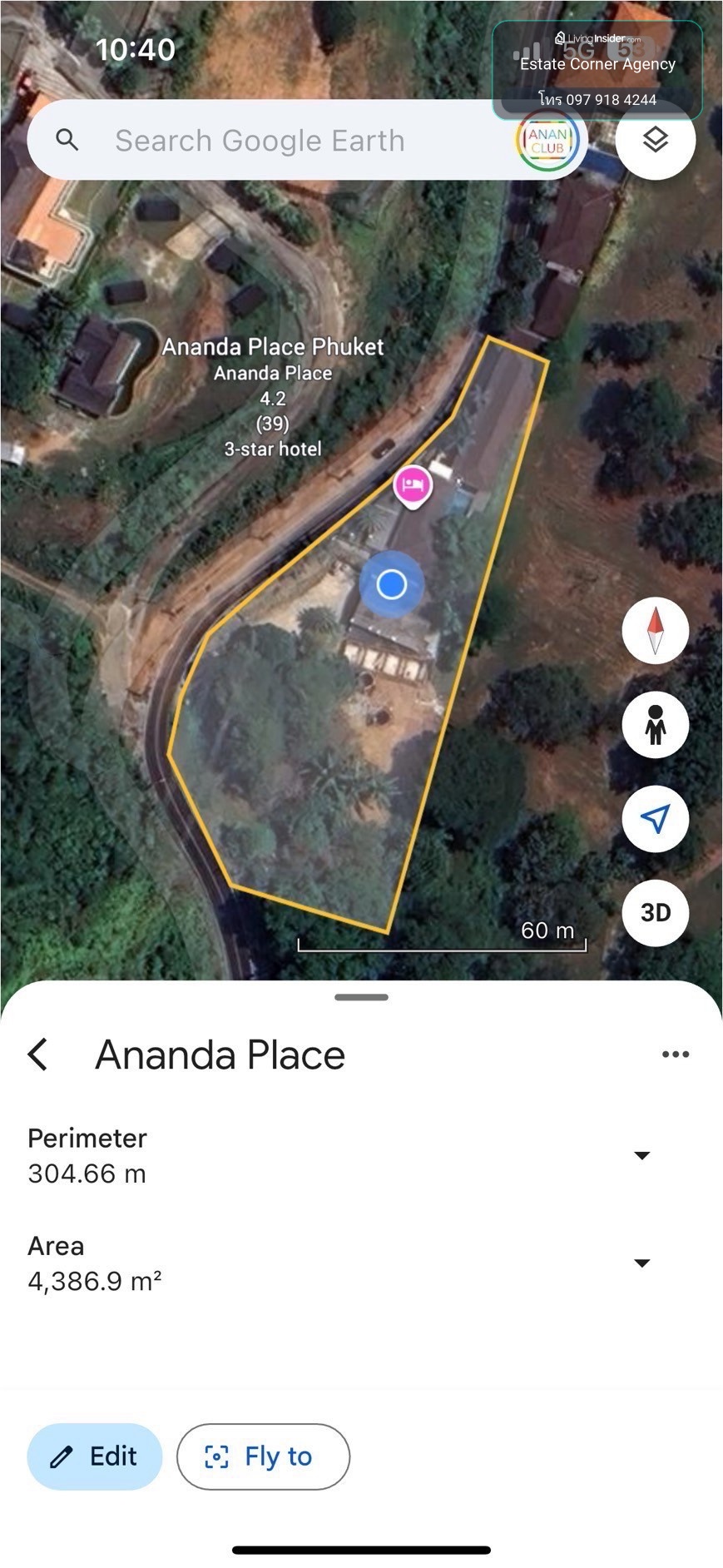 99741 - Empty land for sale next to the road, prime location near Ananda Place Phuket. – รูปที่ 4