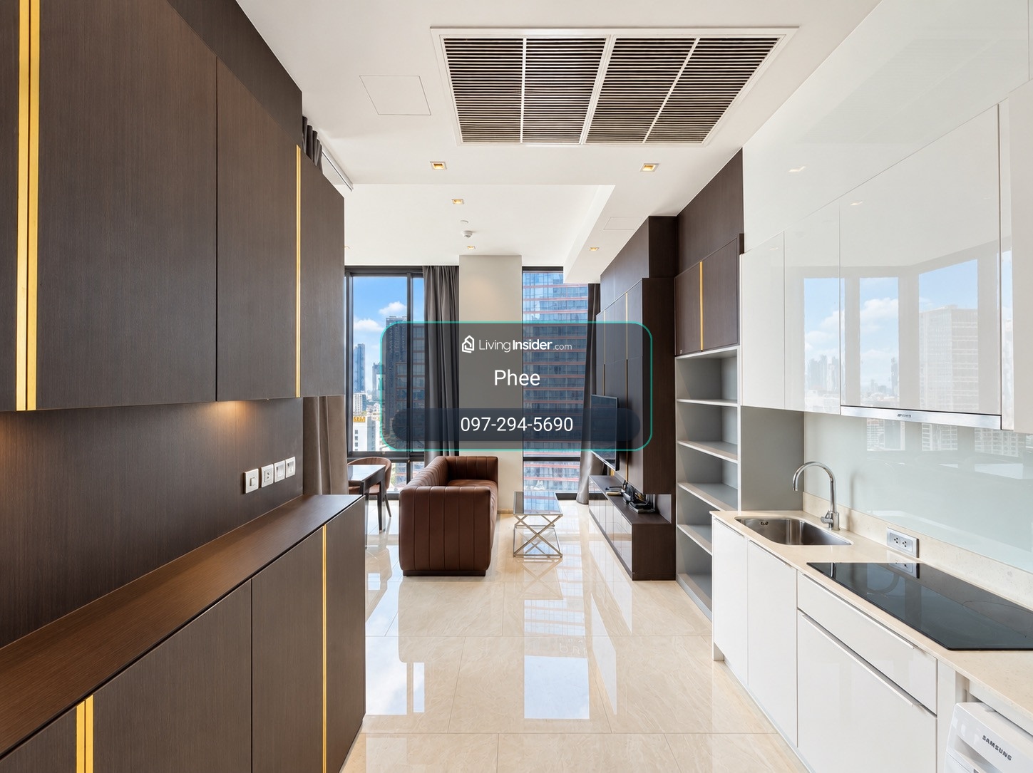 🇹🇭 ASHTON SILOM — Luxury condo for rent in the heart of Silom. It stands out with a 3.5 meter high ceiling with a staircase inside the room and a uniquely designed living area. Large windows let in natural light and city views. Suitable for people who lik – รูปที่ 3