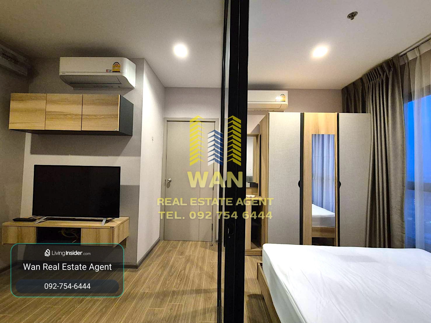 Rent a new room, Condo Poly Reef, 24th floor, 25 sq.m., beautiful decoration, river view, ready to move in – รูปที่ 2