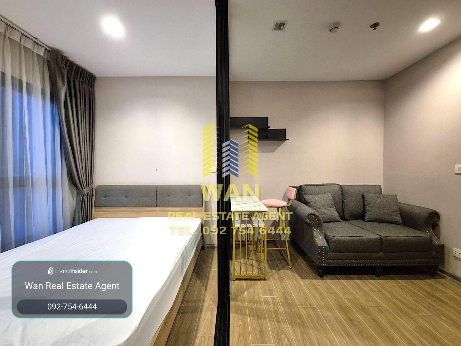 Rent a new room, Condo Poly Reef, 24th floor, 25 sq.m., beautiful decoration, river view, ready to move in – รูปที่ 4