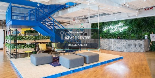 Service office for rent, near BTS Surasak, beautiful room, ready to carry a notebook Ready to work immediately, Grade A office – รูปที่ 2